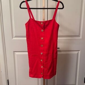 J. Crew Vibrant Red Mini Dress